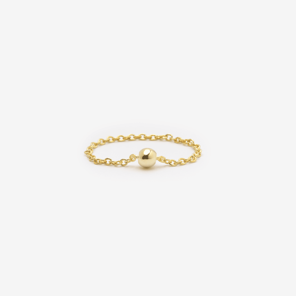 Aria Ball Gold Stackable Ring